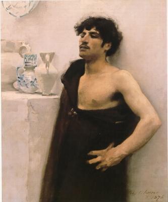 John Singer Sargent Young man in reverie